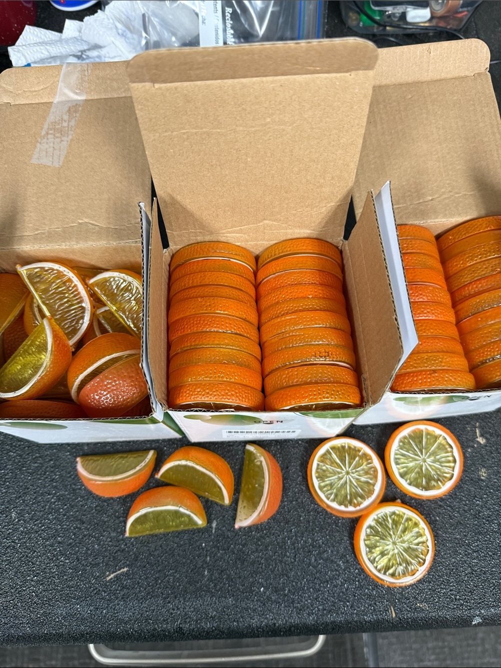Orange Slices & Orange wedges  Party Decor  -